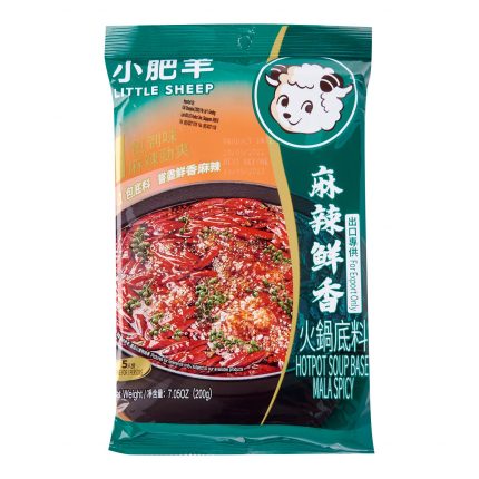 小肥羊 麻辣鲜香火锅底料200克 <br>Little Sheep Mala Hot pot Soup Base 200g