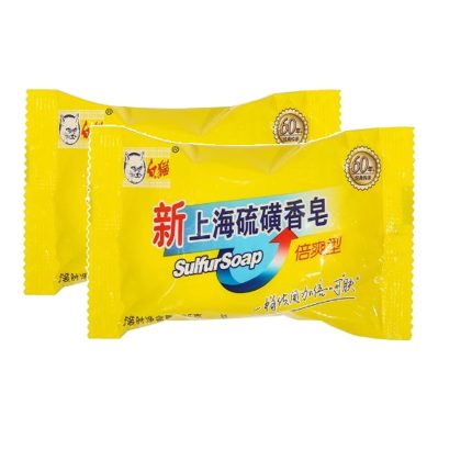 白猫 新上海硫磺香皂(85克X2包) <br>White Cat Sulfur Soap (85gX2packs)