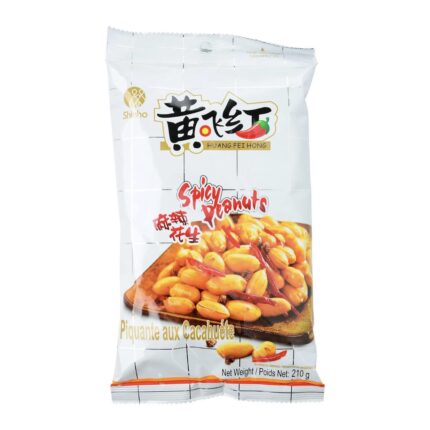 黄飞红 麻辣花生210克 <br>Huang Fei Hong Spicy Peanuts 210g