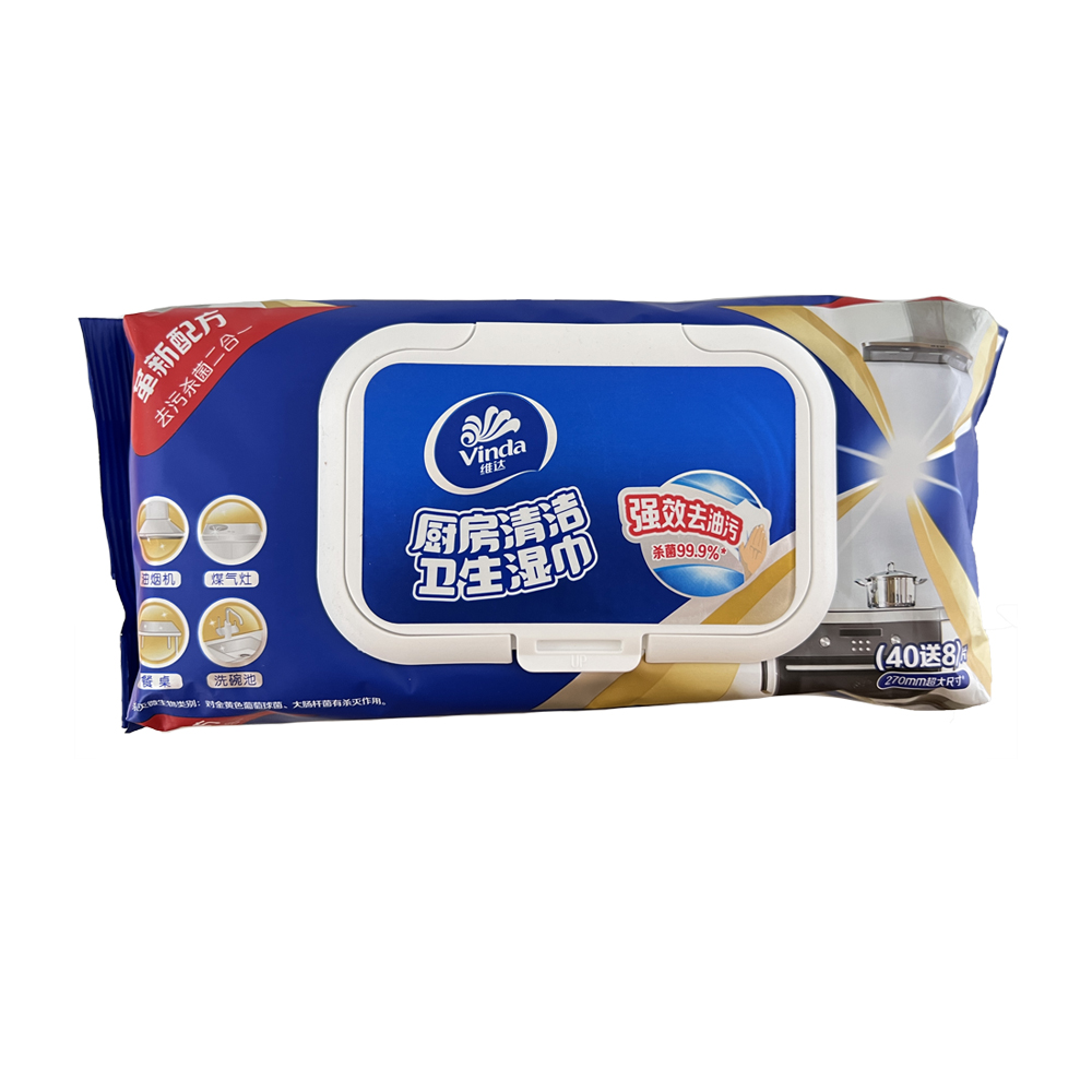 维达 厨房清洁卫生湿巾
