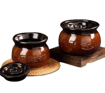 瓦罐 炖汤 450ml <br> Earthenware Claypot Jar Stewing Double Boiling Soup Pot 450ml