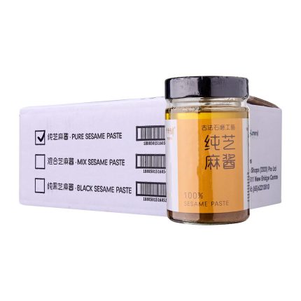 十六铺 纯芝麻酱 12 x 250克 <br>The 16 Pu 100% Pure Sesame Paste 12 x 250g